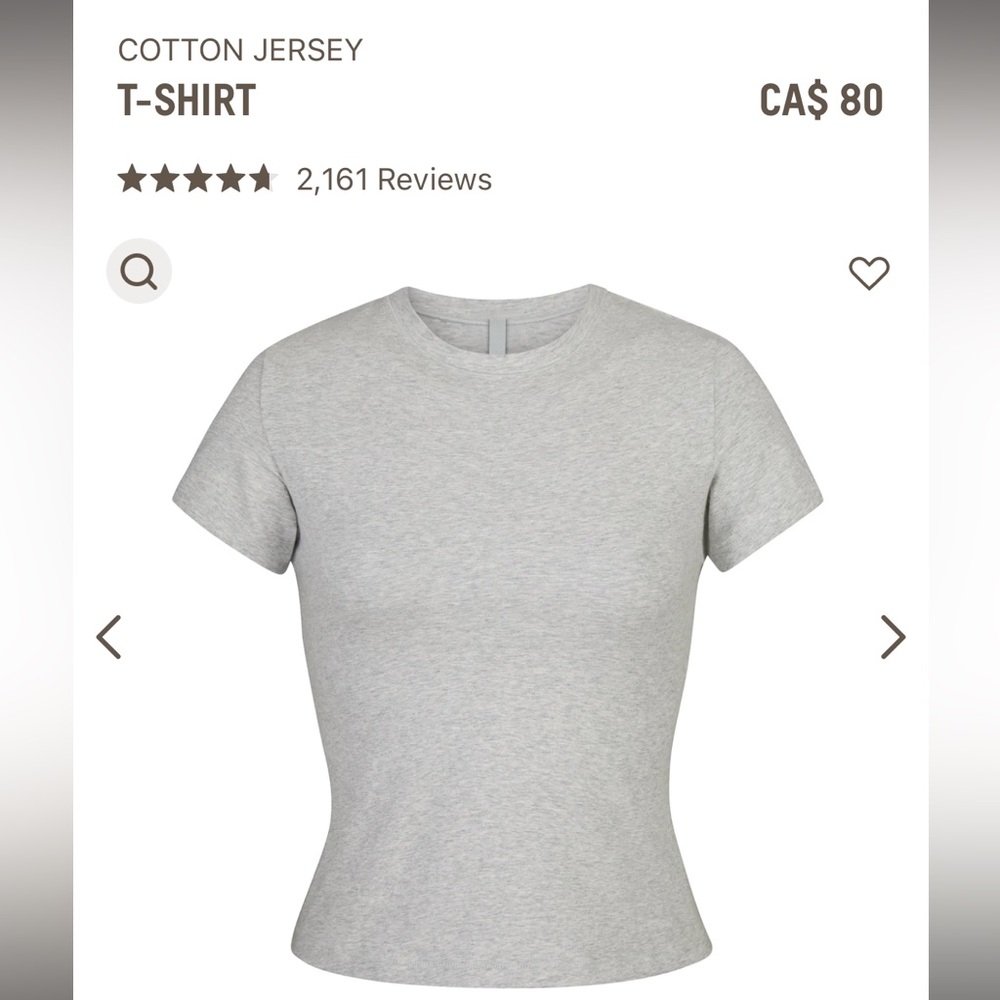 SKIMS cotton jersey t-shirt